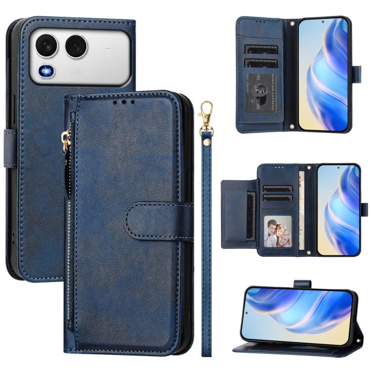 Multi-Card Slots Zipper Wallet Leather Phone Case, For Itel A200 4G / A200+ 4G, For Itel A95 5G, For Itel A90, For Itel City 100, For Itel Power 70, For Itel A80, For Itel A50C, For Itel A50