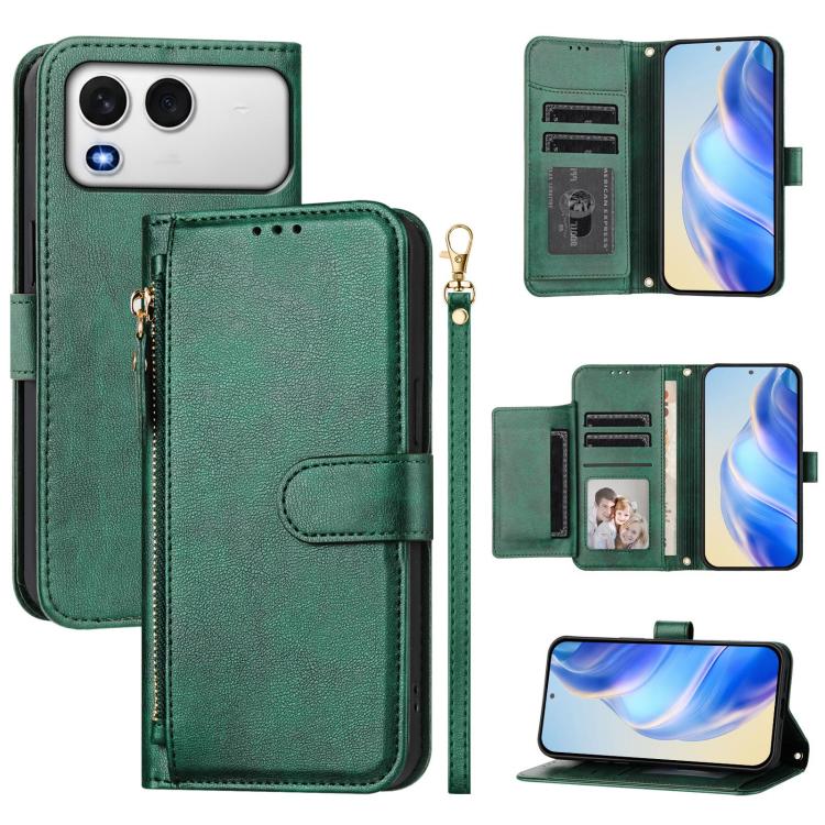 Multi-Card Slots Zipper Wallet Leather Phone Case, For Itel A200 4G / A200+ 4G, For Itel A95 5G, For Itel A90, For Itel City 100, For Itel Power 70, For Itel A80, For Itel A50C, For Itel A50