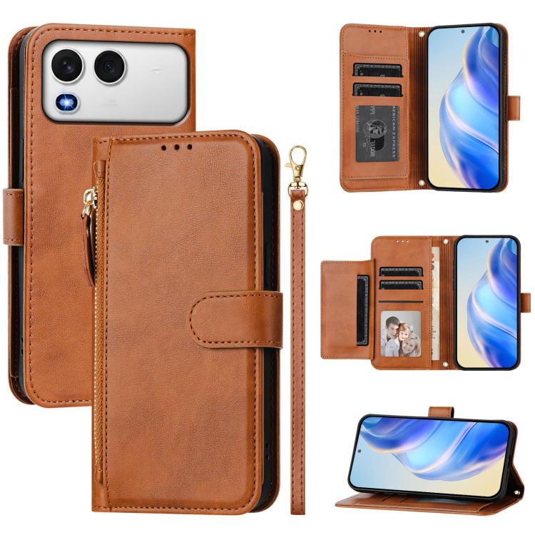Multi-Card Slots Zipper Wallet Leather Phone Case, For Itel A200 4G / A200+ 4G, For Itel A95 5G, For Itel A90, For Itel City 100, For Itel Power 70, For Itel A80, For Itel A50C, For Itel A50