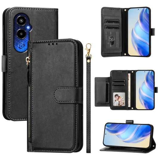 Multi-Card Slots Zipper Wallet Leather Phone Case, For Tecno Pova 4 Pro, For Tecno Pova 4, For Tecno Pova Neo 2, For Tecno Spark Go 2022 / Spark 8C / Spark 9, For Tecno Spark 9T / Spark 9 Pro, For Tecno Pova 3, For Tecno Pop 5, For Tecno Spark 7P