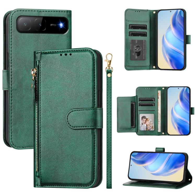 Multi-Card Slots Zipper Wallet Leather Phone Case, For Tecno Spark Go 5G 2025 / Hot 60i 5G, For Tecno Spark 30C, For Tecno Camon 20 Pro 5G, For Tecno Spark 20 Pro 5G, For Tecno Pop 6C, For Tecno Spark 10 Pro Magic Magenta, For Tecno Camon 30 Premier 5G...