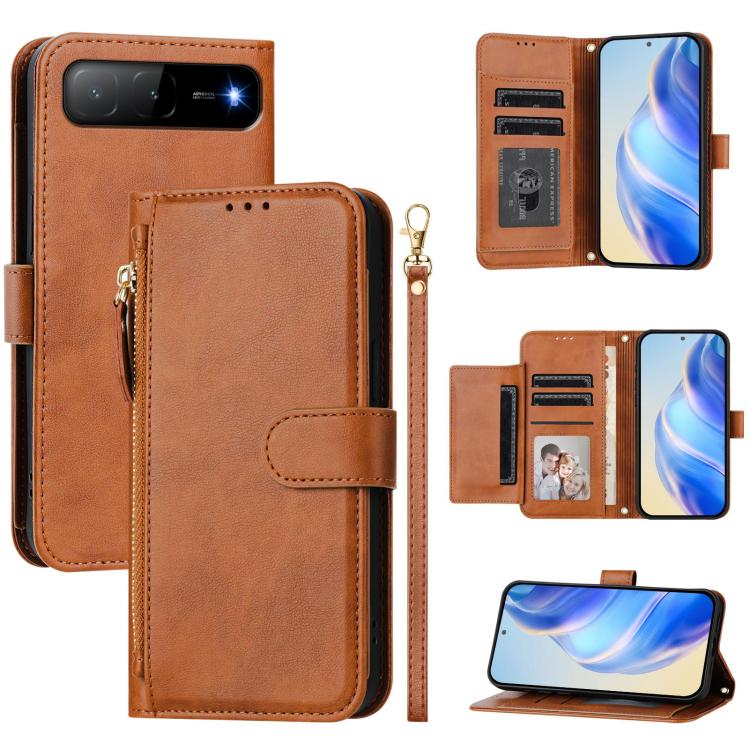 Multi-Card Slots Zipper Wallet Leather Phone Case, For Tecno Spark Go 5G 2025 / Hot 60i 5G, For Tecno Spark 30C, For Tecno Camon 20 Pro 5G, For Tecno Spark 20 Pro 5G, For Tecno Pop 6C, For Tecno Spark 10 Pro Magic Magenta, For Tecno Camon 30 Premier 5G...
