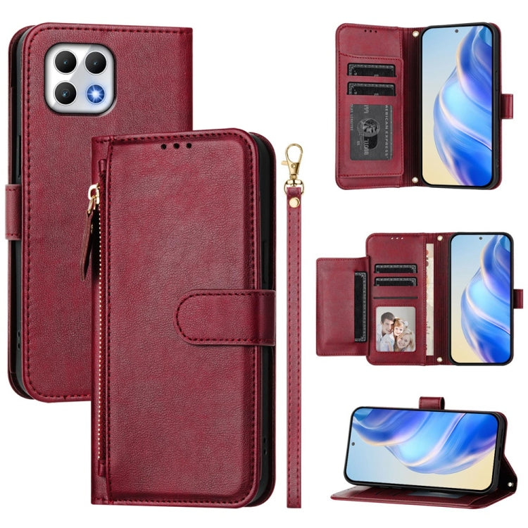 Multi-Card Slots Zipper Wallet Leather Phone Case, For T-Mobile REVVL 8 5G / T Phone 3, For T-Mobile REVVL 7 Pro 5G, For T-Mobile REVVL 7 5G, For T-Mobile REVVL 6 Pro 5G / REVVL 6x Pro, For T-Mobile REVVL 6 5G / REVVL 6x