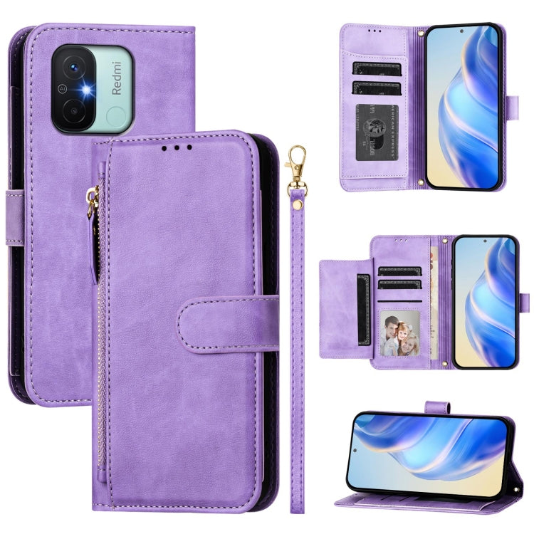 Multi-Card Slots Zipper Wallet Leather Phone Case, For Redmi Note 12 4G Global, For Redmi A1 4G / A2 4G, For Redmi Note 12 Explorer / 12 Pro+ 5G, For Redmi Note 12 Pro Speed / 12 Pro 5G, For Redmi Note 12 5G Global, For Redmi 12C / 11A                 ...