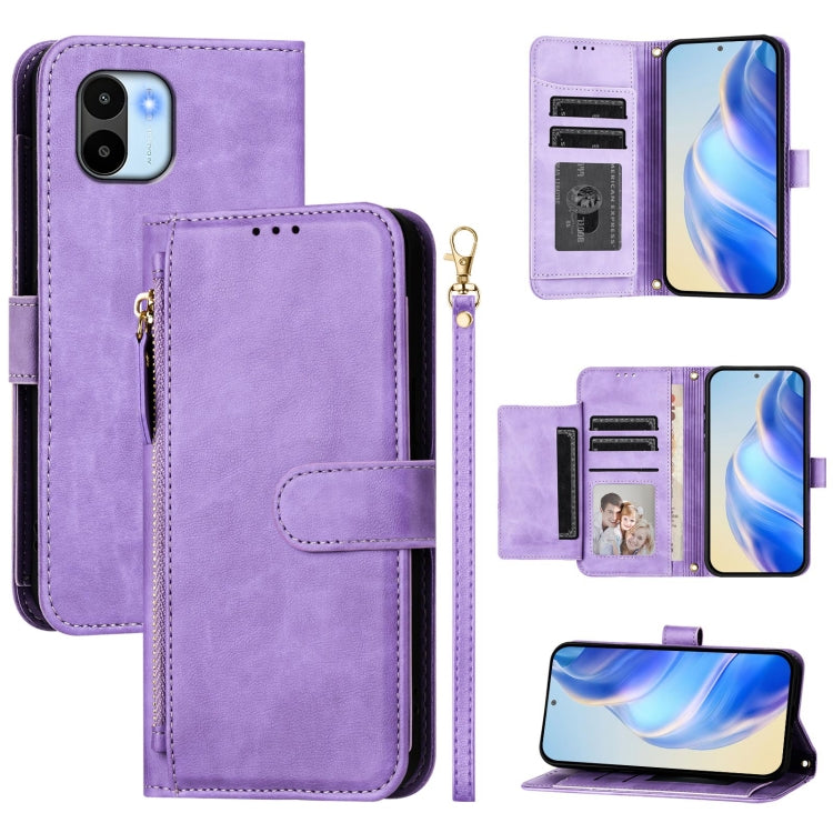 Multi-Card Slots Zipper Wallet Leather Phone Case, For Redmi Note 12 4G Global, For Redmi A1 4G / A2 4G, For Redmi Note 12 Explorer / 12 Pro+ 5G, For Redmi Note 12 Pro Speed / 12 Pro 5G, For Redmi Note 12 5G Global, For Redmi 12C / 11A                 ...