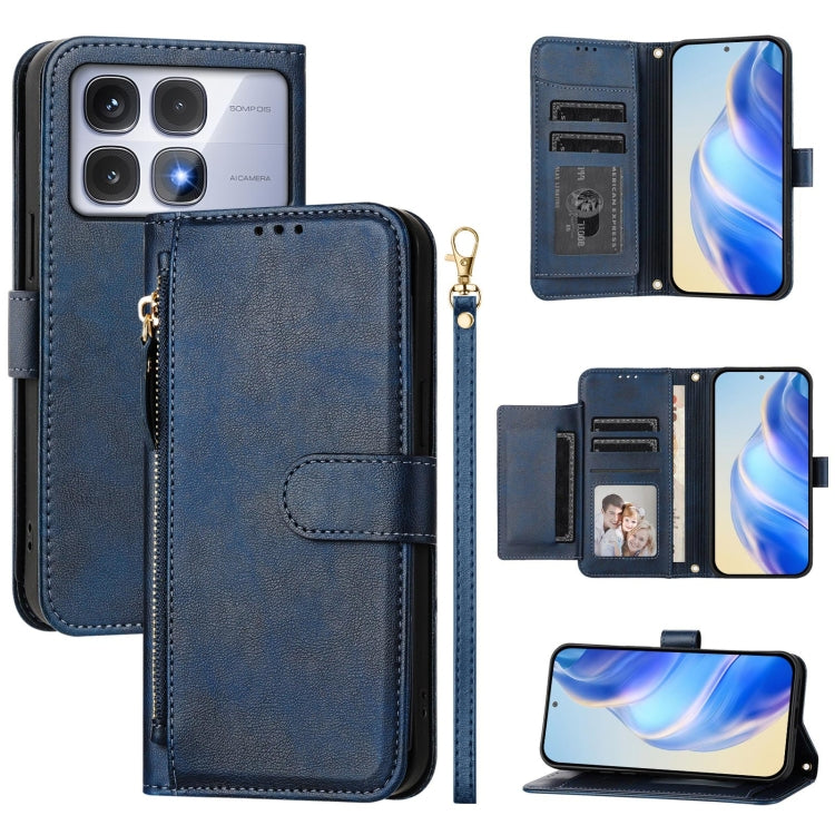 Multi-Card Slots Zipper Wallet Leather Phone Case, For Redmi Note 14 5G, For Redmi 14C 4G, For Redmi K70 Ultra 5G, For Redmi 13 5G / 4G Global, For Redmi A3 4G Global / A3X 4G, For Redmi Note 13 Pro 4G Global, For Redmi Note 13 4G Global               ...