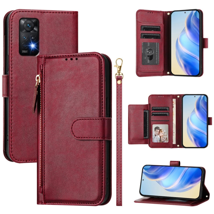 Multi-Card Slots Zipper Wallet Leather Phone Case, For Redmi Note 10 4G / 10S 4G / 11 SE India, For Redmi K50 Ultra, For Redmi K50i / Note 11T Pro+ 5G, For Redmi Note 11 Pro 5G / 4G Global, For Redmi Note 11S 5G, For Redmi 10A / 9C                     ...