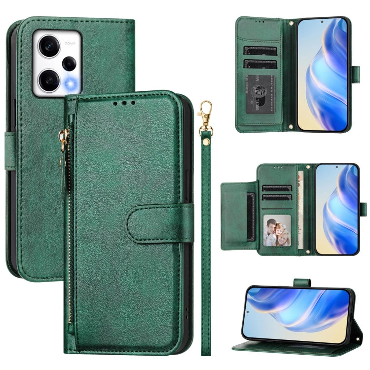 Multi-Card Slots Zipper Wallet Leather Phone Case, For Redmi Note 12 4G Global, For Redmi A1 4G / A2 4G, For Redmi Note 12 Explorer / 12 Pro+ 5G, For Redmi Note 12 Pro Speed / 12 Pro 5G, For Redmi Note 12 5G Global, For Redmi 12C / 11A                 ...