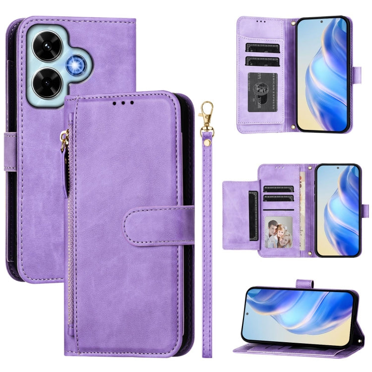 Multi-Card Slots Zipper Wallet Leather Phone Case, For Redmi Note 14 5G, For Redmi 14C 4G, For Redmi K70 Ultra 5G, For Redmi 13 5G / 4G Global, For Redmi A3 4G Global / A3X 4G, For Redmi Note 13 Pro 4G Global, For Redmi Note 13 4G Global               ...
