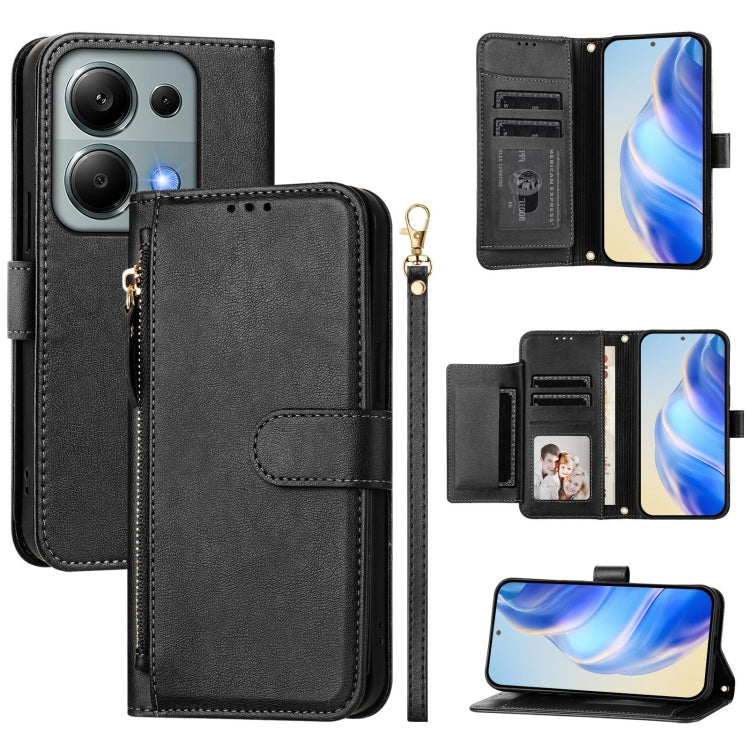 Multi-Card Slots Zipper Wallet Leather Phone Case, For Redmi Note 14 5G, For Redmi 14C 4G, For Redmi K70 Ultra 5G, For Redmi 13 5G / 4G Global, For Redmi A3 4G Global / A3X 4G, For Redmi Note 13 Pro 4G Global, For Redmi Note 13 4G Global               ...