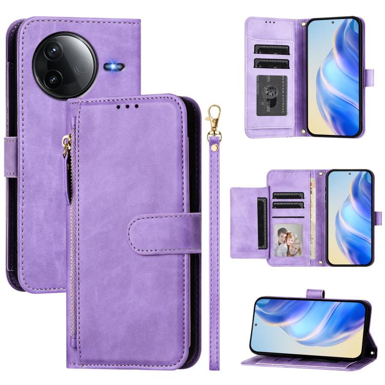 Multi-Card Slots Zipper Wallet Leather Phone Case, For Redmi 15 5G / 4G EU 171mm, For Redmi 13 4G / 5G / 13x / Xiaomi Poco M6 4G, For Redmi A5 4G 171.7mm / Xiaomi Poco C71, For Redmi K80 Pro / Xiaomi Poco F7 Ultra, For Redmi Note 14 4G 164.84mm        ...