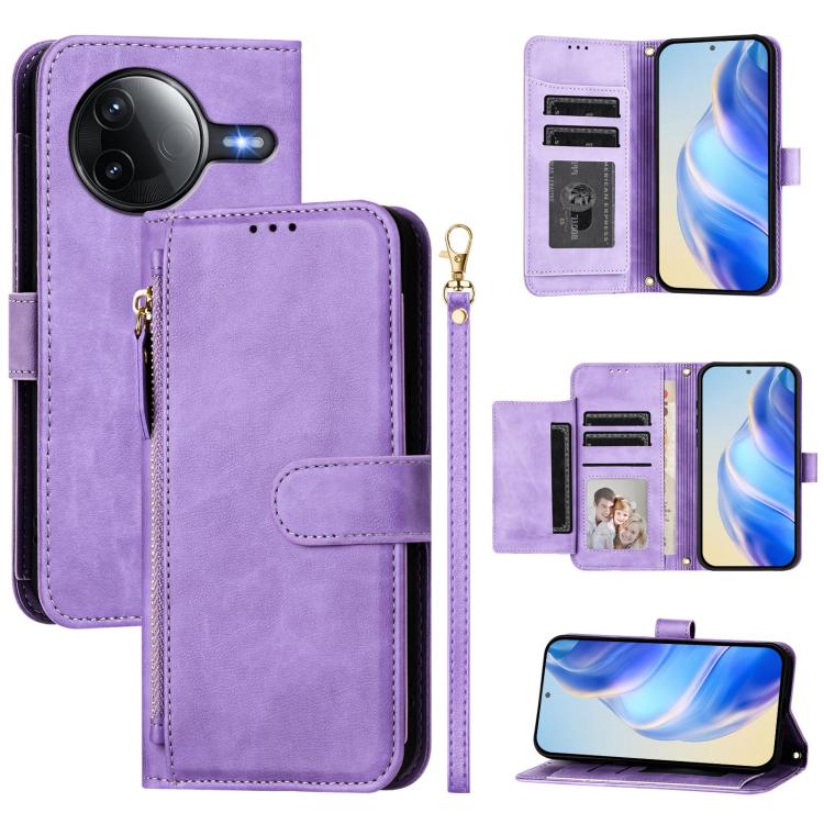 Multi-Card Slots Zipper Wallet Leather Phone Case, For Redmi 15 5G / 4G EU 171mm, For Redmi 13 4G / 5G / 13x / Xiaomi Poco M6 4G, For Redmi A5 4G 171.7mm / Xiaomi Poco C71, For Redmi K80 Pro / Xiaomi Poco F7 Ultra, For Redmi Note 14 4G 164.84mm        ...
