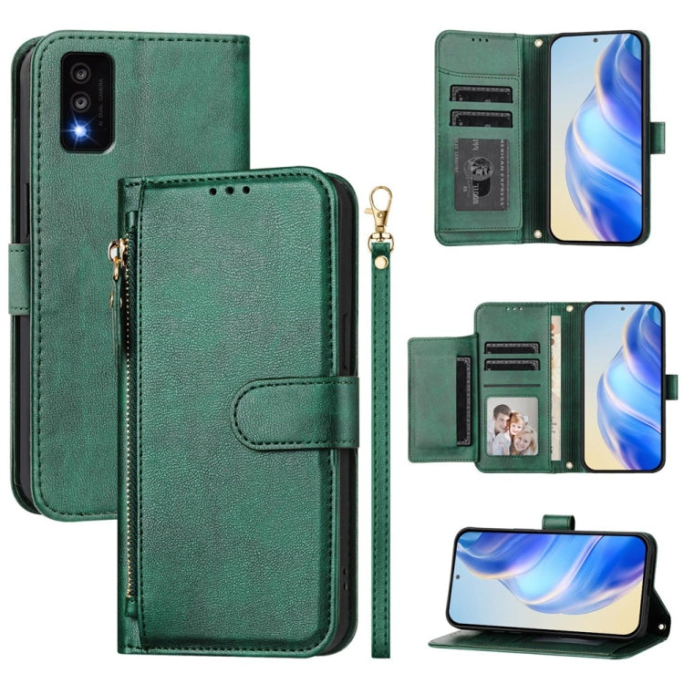 Multi-Card Slots Zipper Wallet Leather Phone Case, For TCL 30T T603DL, For TCL 30 Z T602DL, For TCL 30 4G / 5G / TCL 30+, For TCL 30 SE, For TCL 30 XE 5G, For TCL 20 R 5G