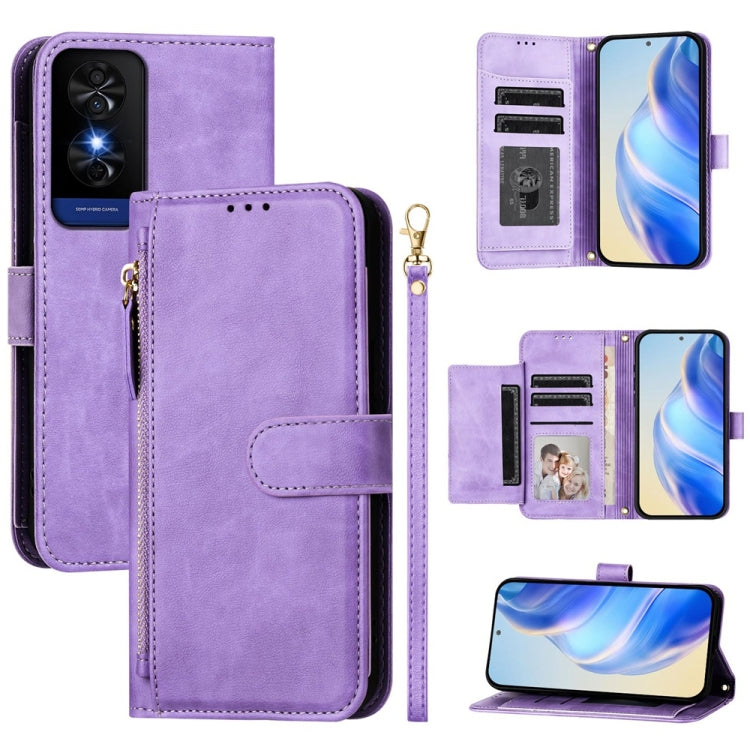 Multi-Card Slots Zipper Wallet Leather Phone Case, For TCL K70 4G / K70 Power 4G, For TCL NxtPaper 70 Pro 5G, For TCL K32 5G / K33 5G, For TCL 60 NxtPaper, For TCL 605 / TCL 60 SE, For TCL 50 5G / 50 XE NxtPaper / 50 XE, For TCL 50 Pro NxtPaper        ...