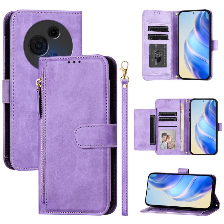 Multi-Card Slots Zipper Wallet Leather Phone Case, For TCL K70 4G / K70 Power 4G, For TCL NxtPaper 70 Pro 5G, For TCL K32 5G / K33 5G, For TCL 60 NxtPaper, For TCL 605 / TCL 60 SE, For TCL 50 5G / 50 XE NxtPaper / 50 XE, For TCL 50 Pro NxtPaper        ...