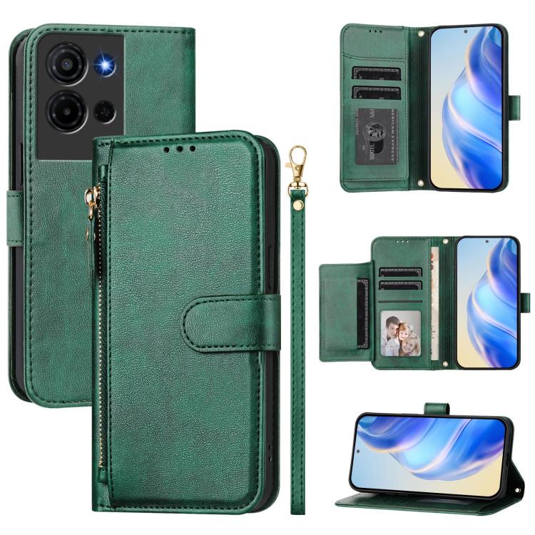 Multi-Card Slots Zipper Wallet Leather Phone Case, For TCL K70 4G / K70 Power 4G, For TCL NxtPaper 70 Pro 5G, For TCL K32 5G / K33 5G, For TCL 60 NxtPaper, For TCL 605 / TCL 60 SE, For TCL 50 5G / 50 XE NxtPaper / 50 XE, For TCL 50 Pro NxtPaper        ...