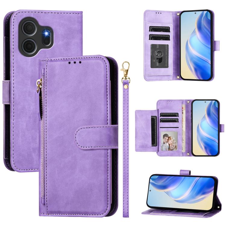 Multi-Card Slots Zipper Wallet Leather Phone Case, For TCL K70 4G / K70 Power 4G, For TCL NxtPaper 70 Pro 5G, For TCL K32 5G / K33 5G, For TCL 60 NxtPaper, For TCL 605 / TCL 60 SE, For TCL 50 5G / 50 XE NxtPaper / 50 XE, For TCL 50 Pro NxtPaper        ...