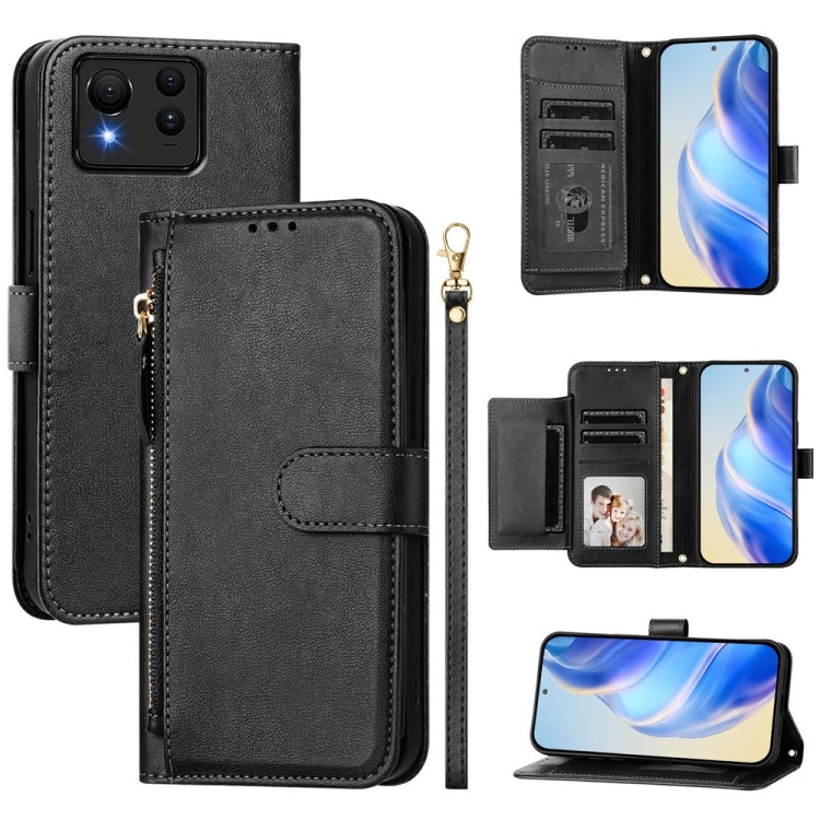 Multi-Card Slots Zipper Wallet Leather Phone Case, For Asus Zenfone 12 Ultra, For Asus ROG Phone 9 / Phone 9 Pro, For Asus Zenfone 11 Ultra, For Asus ROG Phone 8 / 8 Pro