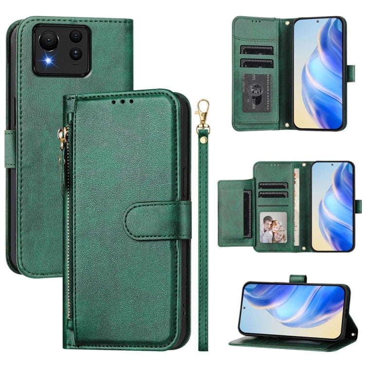 Multi-Card Slots Zipper Wallet Leather Phone Case, For Asus Zenfone 12 Ultra, For Asus ROG Phone 9 / Phone 9 Pro, For Asus Zenfone 11 Ultra, For Asus ROG Phone 8 / 8 Pro