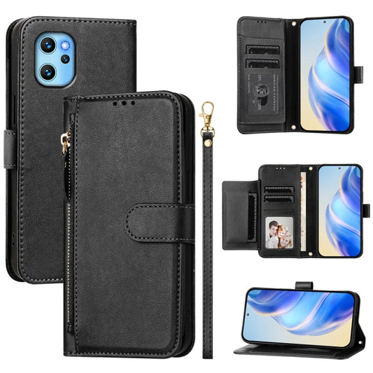 Multi-Card Slots Zipper Wallet Leather Phone Case, For Umidigi Power 7 Max
