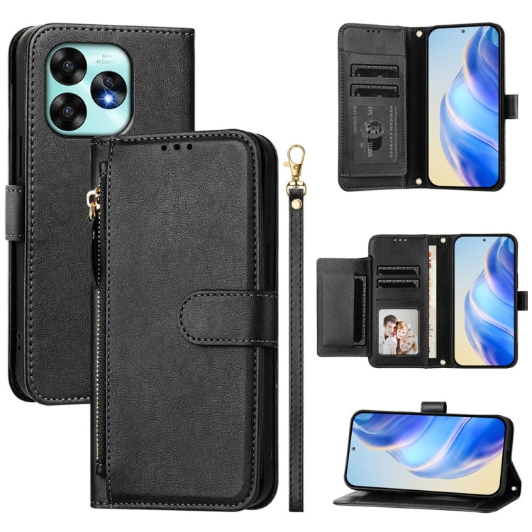 Multi-Card Slots Zipper Wallet Leather Phone Case, For Umidigi G100x 4G / 5G, For Umidigi G100 Pro, For Umidigi Note 100, For Umidigi Note 90, For Umidigi A15 / A15C / A15T, For Umidigi G9 5G, For Umidigi Bison X20, For Umidigi Power 7 / Power 7S