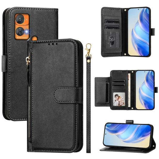 Multi-Card Slots Zipper Wallet Leather Phone Case, For Oukitel C33