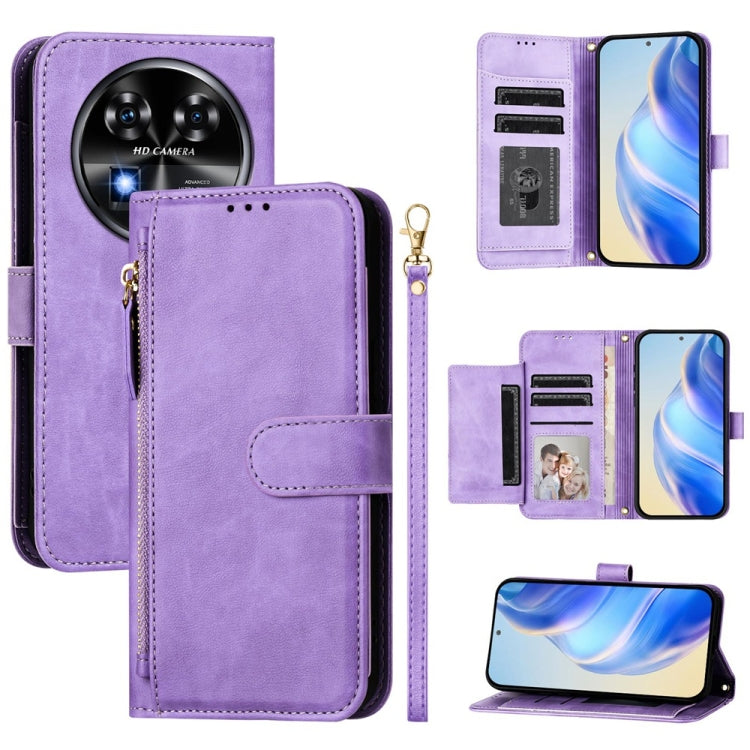 Multi-Card Slots Zipper Wallet Leather Phone Case, For Oukitel C59 / C59 Pro, For Oukitel C57s, For Oukitel C53, For Oukitel C50, For Oukitel C37, For Oukitel C51, For Oukitel C38, For Oukitel C35