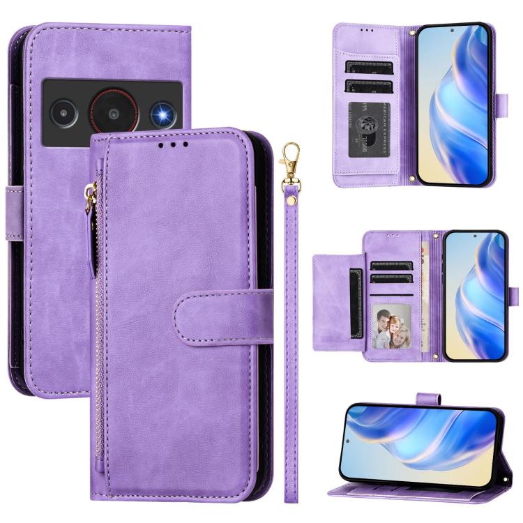 Multi-Card Slots Zipper Wallet Leather Phone Case, For ZTE nubia Neo 5 5G, For ZTE nubia Neo 5 GT 5G, For ZTE Nubia P7 Pro 5G / Optus X Value 5G, For ZTE Nubia P9 Pro 5G / Optus X Pro 2 5G, For ZTE nubia RedMagic 11 Air                                 ...