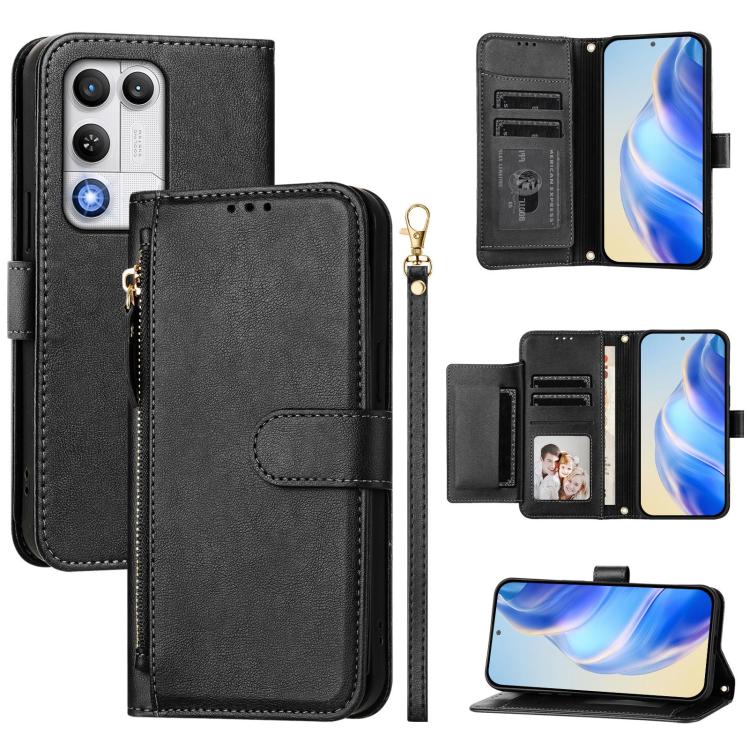 Multi-Card Slots Zipper Wallet Leather Phone Case, For ZTE nubia Neo 5 5G, For ZTE nubia Neo 5 GT 5G, For ZTE Nubia P7 Pro 5G / Optus X Value 5G, For ZTE Nubia P9 Pro 5G / Optus X Pro 2 5G, For ZTE nubia RedMagic 11 Air                                 ...