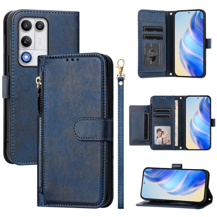 Multi-Card Slots Zipper Wallet Leather Phone Case, For ZTE nubia Neo 5 5G, For ZTE nubia Neo 5 GT 5G, For ZTE Nubia P7 Pro 5G / Optus X Value 5G, For ZTE Nubia P9 Pro 5G / Optus X Pro 2 5G, For ZTE nubia RedMagic 11 Air                                 ...