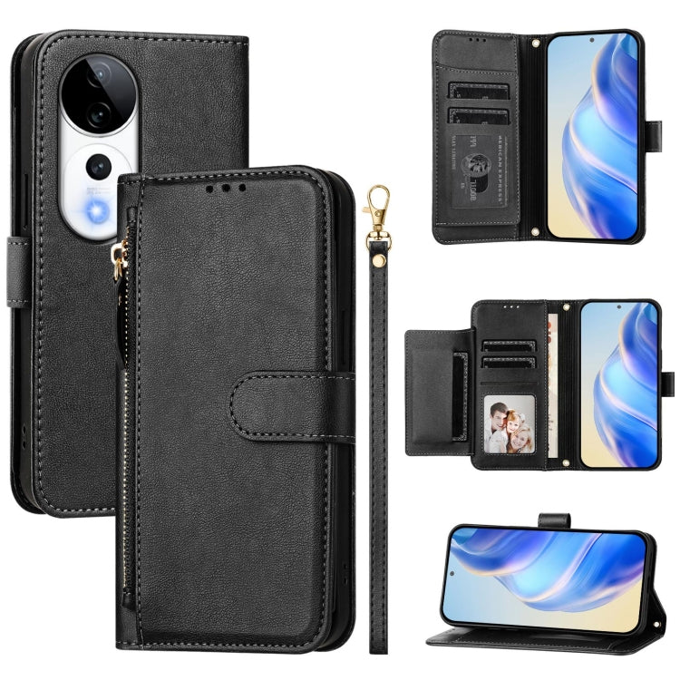 Multi-Card Slots Zipper Wallet Leather Phone Case, For vivo V40e 5G India / iQOO Z9s 5G, For vivo Y300 Pro, For vivo iQOO Z9s Pro 5G / T3 Pro 5G India, For vivo V40 Lite 5G / V30e 5G Global, For vivo S19 Pro, For vivo S19, For vivo Y28 4G              ...