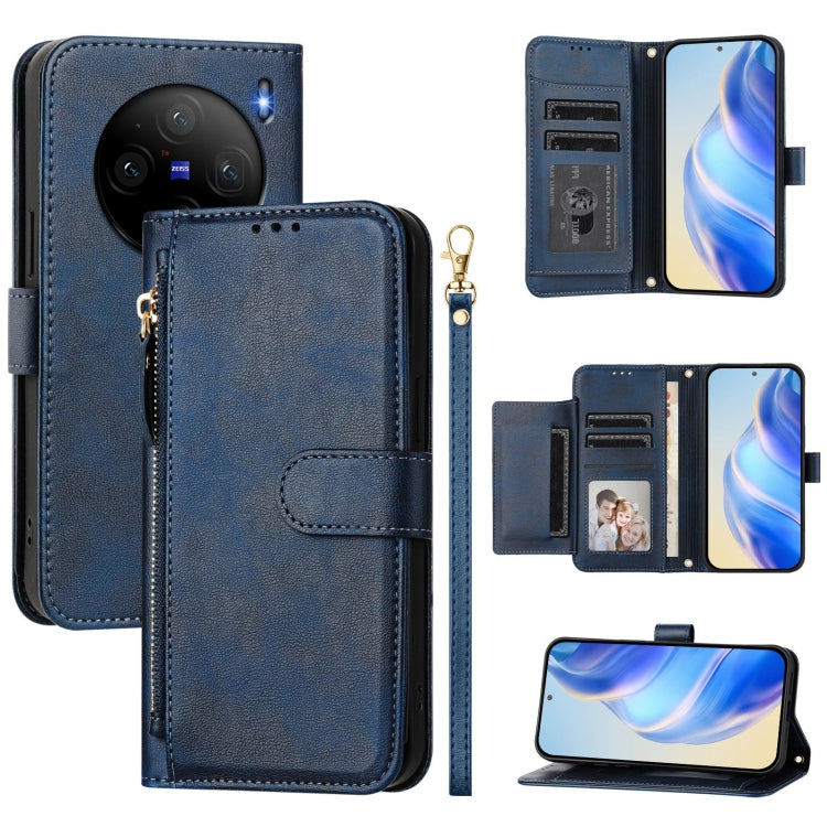 Multi-Card Slots Zipper Wallet Leather Phone Case, For vivo V40e 5G India / iQOO Z9s 5G, For vivo Y300 Pro, For vivo iQOO Z9s Pro 5G / T3 Pro 5G India, For vivo V40 Lite 5G / V30e 5G Global, For vivo S19 Pro, For vivo S19, For vivo Y28 4G              ...