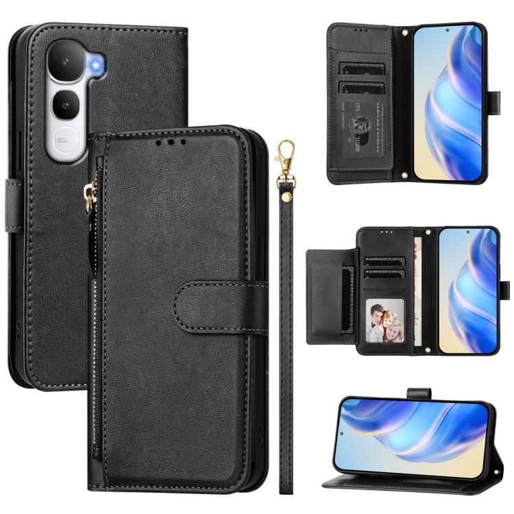 Multi-Card Slots Zipper Wallet Leather Phone Case, For vivo V60 Lite 4G / 5G, For vivo Y31 5G 2025, For vivo Y400 5G Global, For vivo Y400 4G, For vivo V60 5G Global, For vivo S30 Pro mini, For vivo S30, For vivo X200s