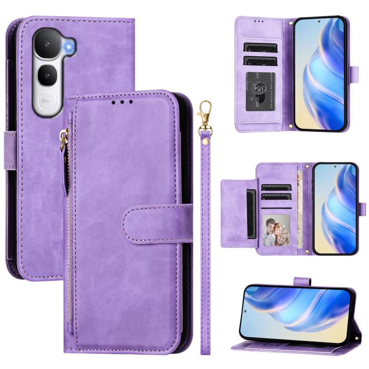 Multi-Card Slots Zipper Wallet Leather Phone Case, For vivo V60 Lite 4G / 5G, For vivo Y31 5G 2025, For vivo Y400 5G Global, For vivo Y400 4G, For vivo V60 5G Global, For vivo S30 Pro mini, For vivo S30, For vivo X200s