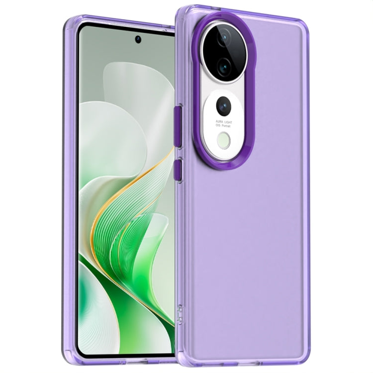 Candy PC Hybrid TPU Shockproof Phone Case, For vivo X200, For vivo X200 Pro mini, For vivo X200 Pro, For vivo V40 Pro 5G, For vivo V40 5G, For vivo S19 Pro