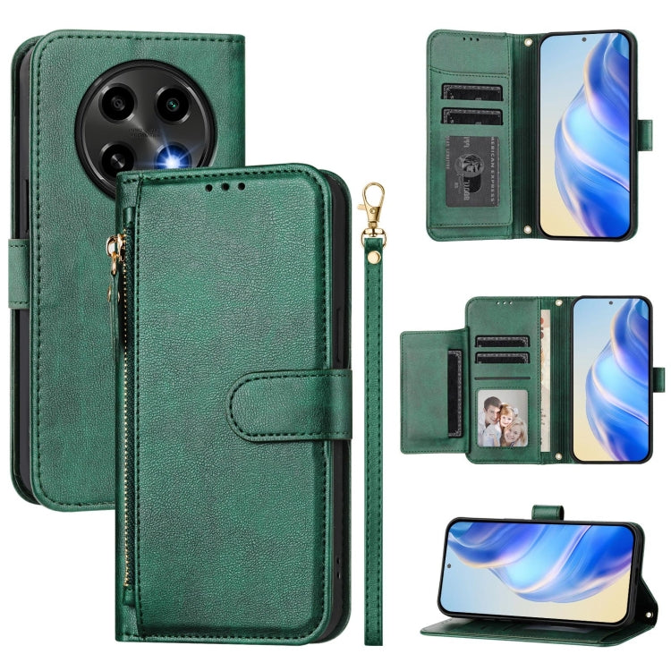 Multi-Card Slots Zipper Wallet Leather Phone Case, For OPPO Reno13 F 5G, For OPPO Find X8, For OPPO A3X 5G / 4G / A3 5G/ 4G Global, For OPPO K12x 5G Global, For OPPO Reno12 F 4G Global, For OPPO Reno12 Pro 5G Global, For OPPO Reno12 5G Global          ...