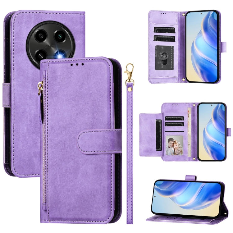 Multi-Card Slots Zipper Wallet Leather Phone Case, For OPPO Reno13 F 5G, For OPPO Find X8, For OPPO A3X 5G / 4G / A3 5G/ 4G Global, For OPPO K12x 5G Global, For OPPO Reno12 F 4G Global, For OPPO Reno12 Pro 5G Global, For OPPO Reno12 5G Global          ...