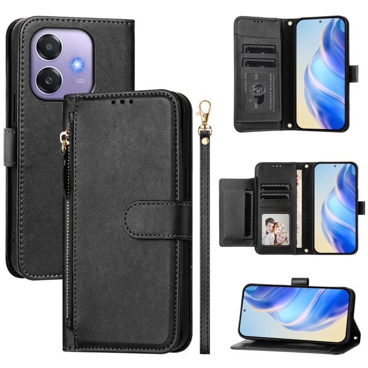 Multi-Card Slots Zipper Wallet Leather Phone Case, For OPPO Reno13 F 5G, For OPPO Find X8, For OPPO A3X 5G / 4G / A3 5G/ 4G Global, For OPPO K12x 5G Global, For OPPO Reno12 F 4G Global, For OPPO Reno12 Pro 5G Global, For OPPO Reno12 5G Global          ...