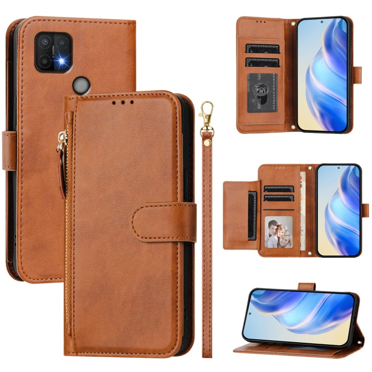 Multi-Card Slots Zipper Wallet Leather Phone Case, For OPPO Reno7 5G Global / Find X5 Lite, For OPPO A36 4G / A76 4G / A96 4G, For OPPO A54 4G / A54s / A55 5G / A16 / A16s, For OPPO A74 4G / F19 / F19s / A95 4G, For OPPO A15 / A15s / A35 2021          ...