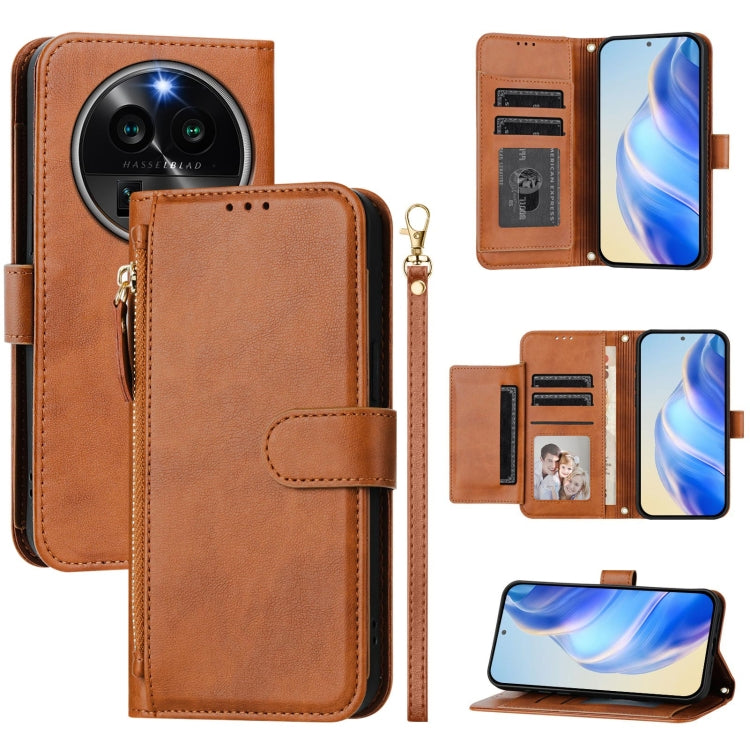 Multi-Card Slots Zipper Wallet Leather Phone Case, For OPPO Reno10 / Reno10 Pro Global, For OPPO A98 5G / F23 5G India, For OPPO Find X8 Pro, For OPPO A78 5G Global / A1x 5G, For OPPO Reno8 T 4G, For OPPO Find X6 Pro, For OPPO Find X6                  ...
