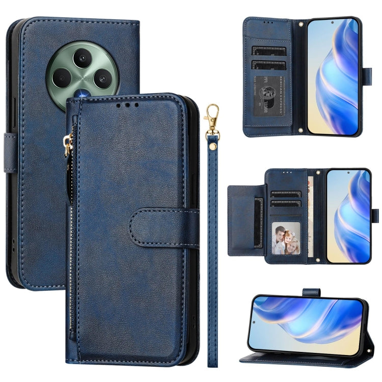 Multi-Card Slots Zipper Wallet Leather Phone Case, For OPPO Reno13 F 5G, For OPPO Find X8, For OPPO A3X 5G / 4G / A3 5G/ 4G Global, For OPPO K12x 5G Global, For OPPO Reno12 F 4G Global, For OPPO Reno12 Pro 5G Global, For OPPO Reno12 5G Global          ...