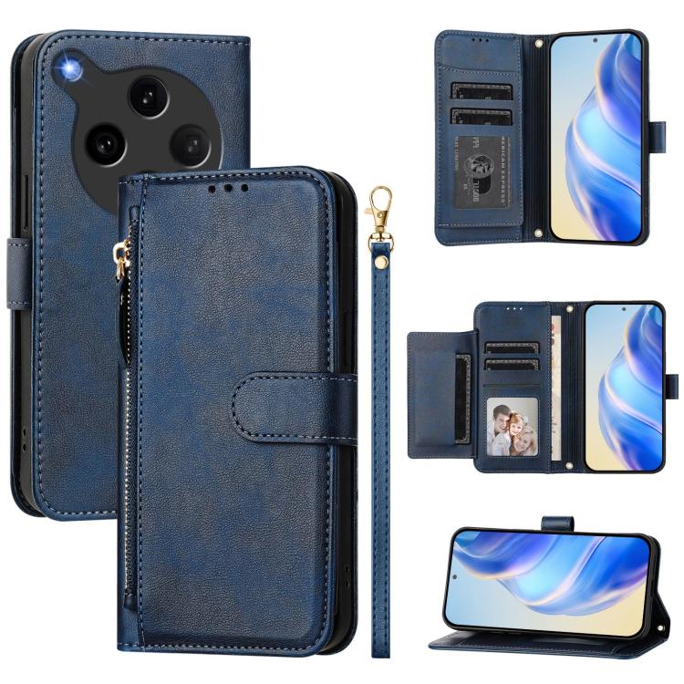 Multi-Card Slots Zipper Wallet Leather Phone Case, For OPPO A5x 5G / 4G Global, For OPPO A80 5G EU / K12x 5G Global, For OPPO Reno14 Pro Global, For OPPO Reno14 Global, For OPPO Find X8s+, For OPPO Find X8s, For OPPO Find X8 Ultra, For OPPO A5 Pro 4G / 5G