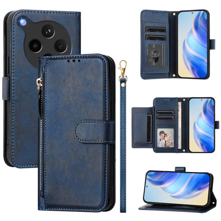 Multi-Card Slots Zipper Wallet Leather Phone Case, For OPPO A5x 5G / 4G Global, For OPPO A80 5G EU / K12x 5G Global, For OPPO Reno14 Pro Global, For OPPO Reno14 Global, For OPPO Find X8s+, For OPPO Find X8s, For OPPO Find X8 Ultra, For OPPO A5 Pro 4G / 5G