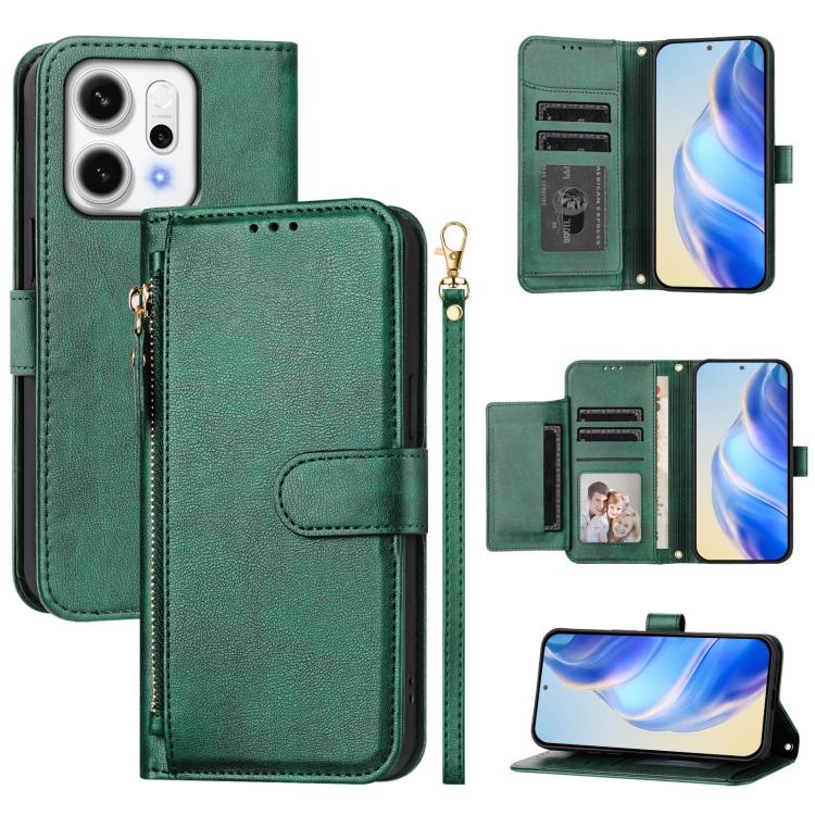 Multi-Card Slots Zipper Wallet Leather Phone Case, For OPPO A5x 5G / 4G Global, For OPPO A80 5G EU / K12x 5G Global, For OPPO Reno14 Pro Global, For OPPO Reno14 Global, For OPPO Find X8s+, For OPPO Find X8s, For OPPO Find X8 Ultra, For OPPO A5 Pro 4G / 5G
