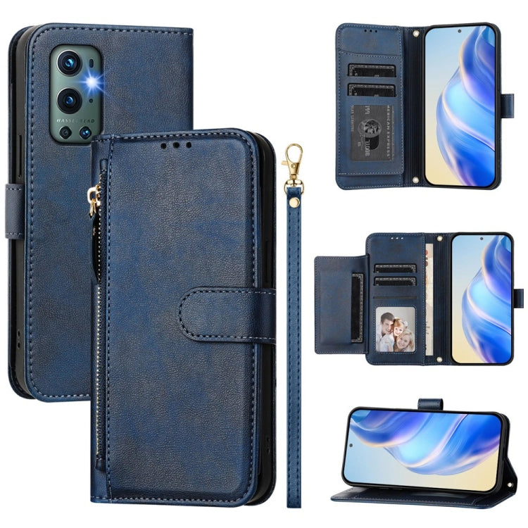 Multi-Card Slots Zipper Wallet Leather Phone Case, For OnePlus Nord 2 5G, For OnePlus 9 Pro, For OnePlus 9