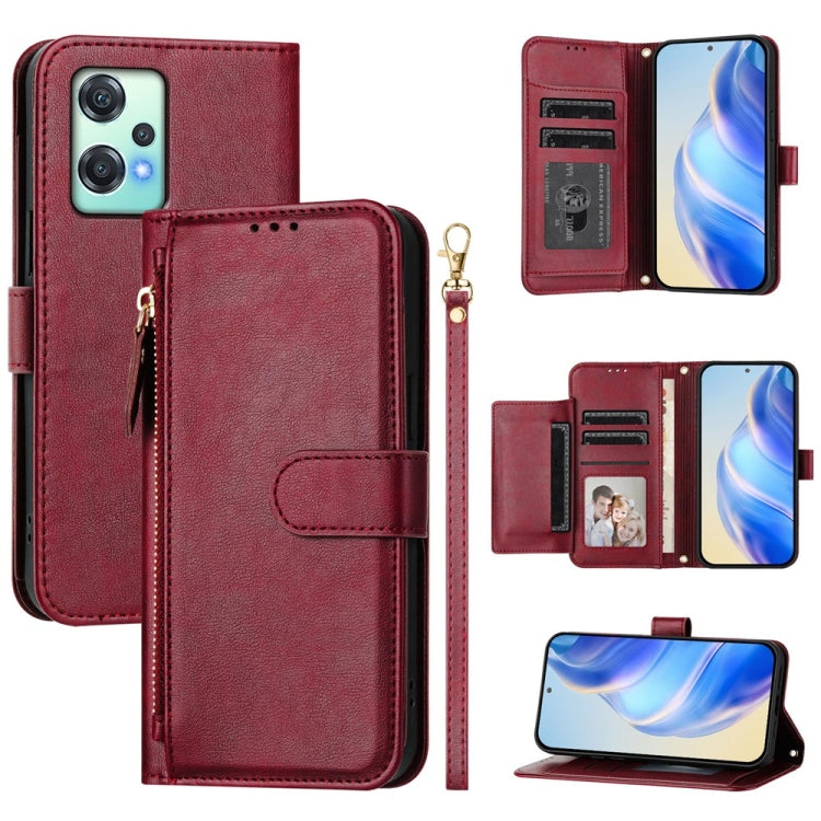Multi-Card Slots Zipper Wallet Leather Phone Case, For OnePlus Turbo 6X Pro 5G, For OnePlus Turbo 6 / Turbo 6V 5G, For OnePlus Ace 5 Ultra, For OnePlus Ace 5 Racing, For OnePlus Nord 4, For OnePlus Nord CE4 Lite Global                                  ...