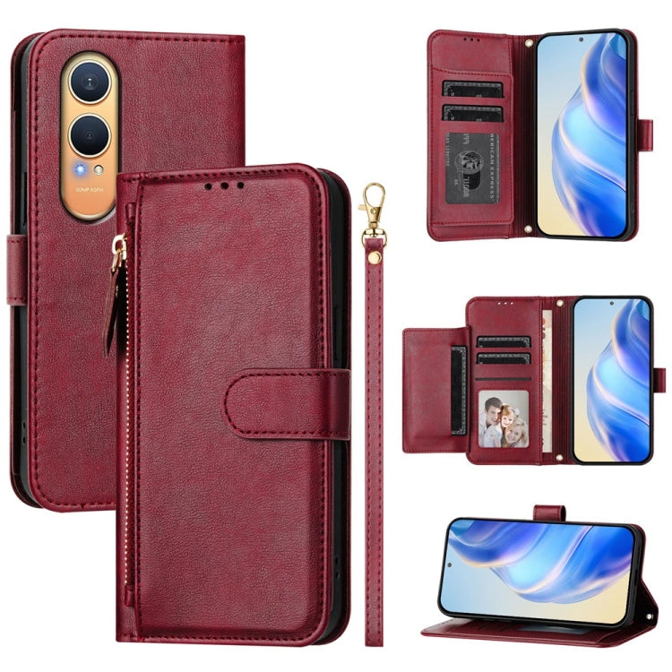 Multi-Card Slots Zipper Wallet Leather Phone Case, For OnePlus Turbo 6X Pro 5G, For OnePlus Turbo 6 / Turbo 6V 5G, For OnePlus Ace 5 Ultra, For OnePlus Ace 5 Racing, For OnePlus Nord 4, For OnePlus Nord CE4 Lite Global                                  ...