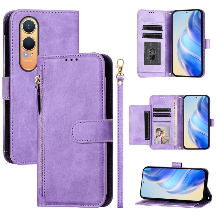Multi-Card Slots Zipper Wallet Leather Phone Case, For OnePlus Turbo 6X Pro 5G, For OnePlus Turbo 6 / Turbo 6V 5G, For OnePlus Ace 5 Ultra, For OnePlus Ace 5 Racing, For OnePlus Nord 4, For OnePlus Nord CE4 Lite Global                                  ...
