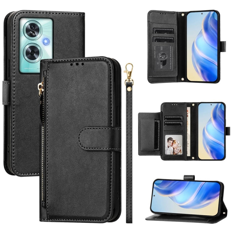 Multi-Card Slots Zipper Wallet Leather Phone Case, For OnePlus Turbo 6X Pro 5G, For OnePlus Turbo 6 / Turbo 6V 5G, For OnePlus Ace 5 Ultra, For OnePlus Ace 5 Racing, For OnePlus Nord 4, For OnePlus Nord CE4 Lite Global                                  ...