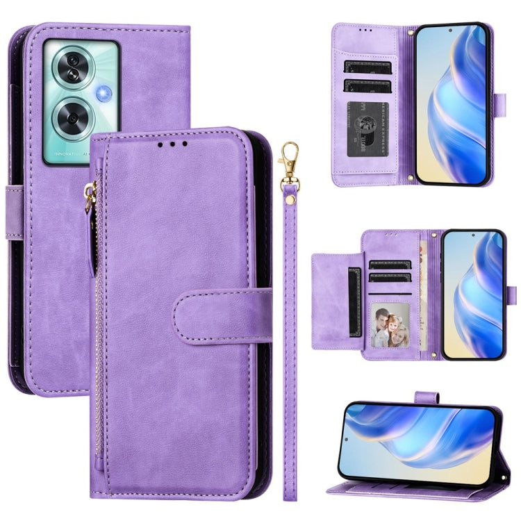 Multi-Card Slots Zipper Wallet Leather Phone Case, For OnePlus Turbo 6X Pro 5G, For OnePlus Turbo 6 / Turbo 6V 5G, For OnePlus Ace 5 Ultra, For OnePlus Ace 5 Racing, For OnePlus Nord 4, For OnePlus Nord CE4 Lite Global                                  ...